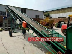 寧夏裝車皮帶機、8米長移動升降皮帶輸送機報價/圖片
